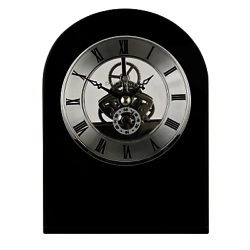 Dartington Crystal Curve Clock, Black